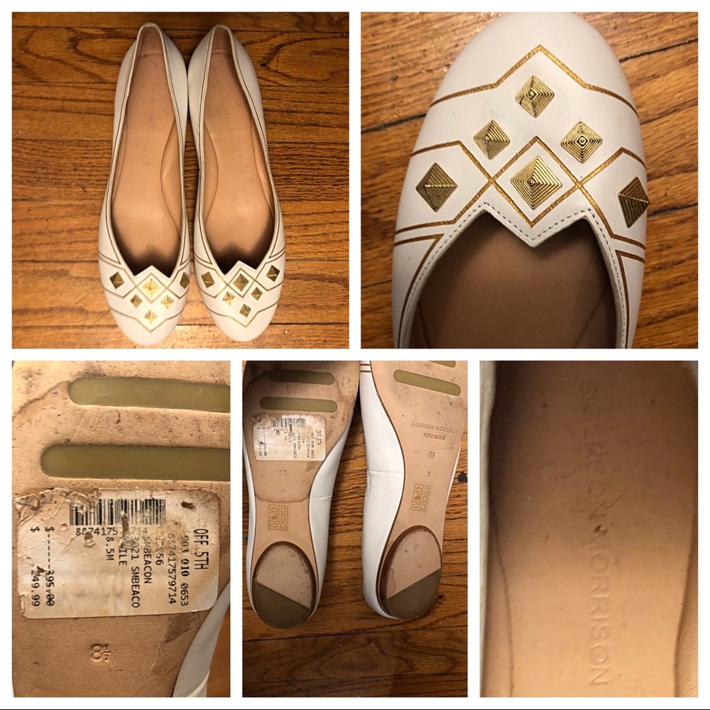 Sigerson Morrison Studded Beacon Flat size 8.5